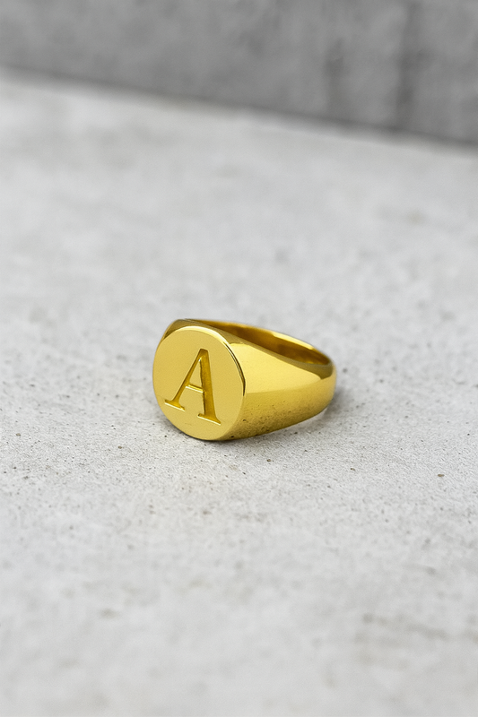 Anillo Sello Redondo 10k