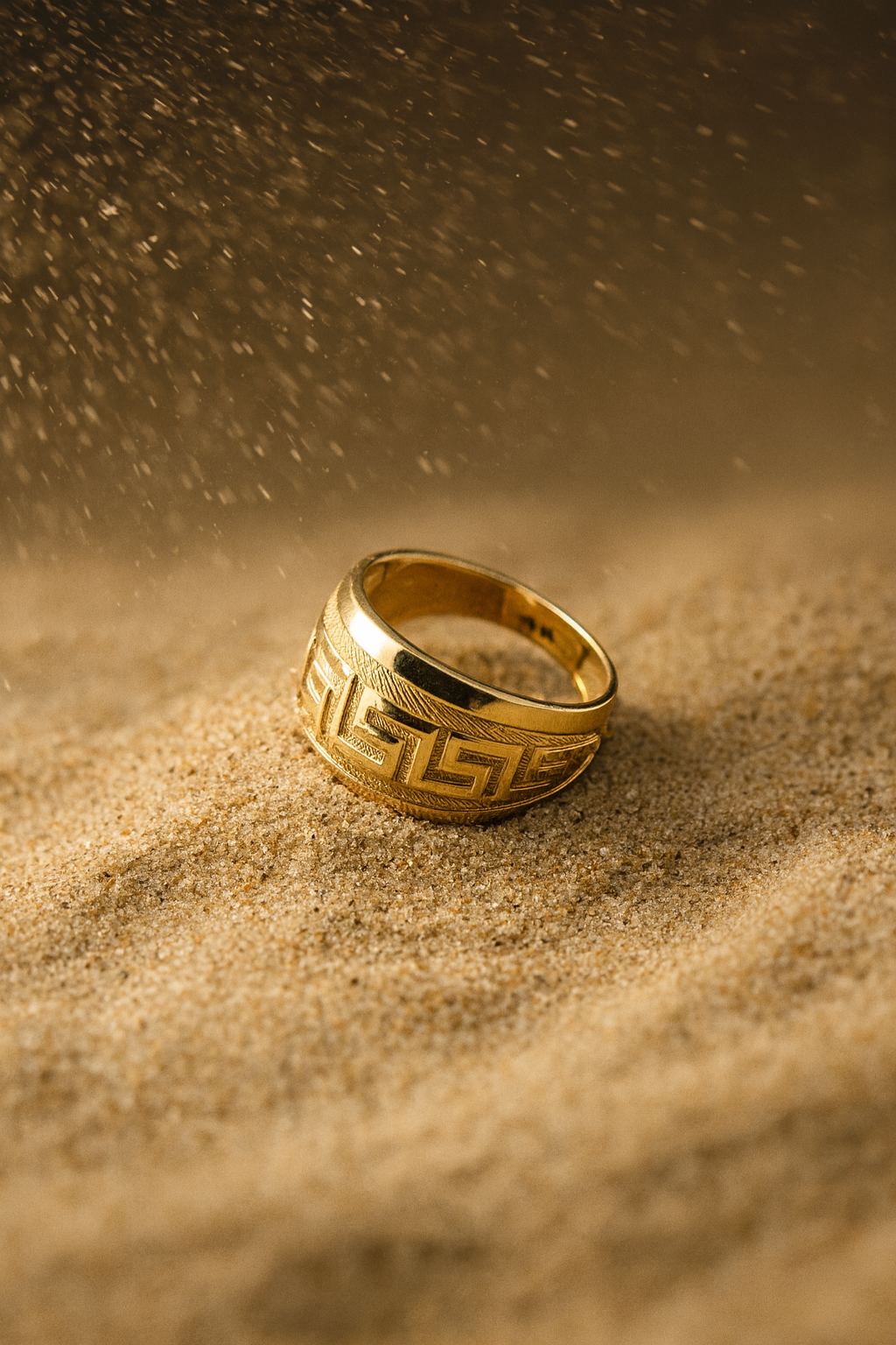 Anillo estilo Greco 14k - Diseño clásico y elegante