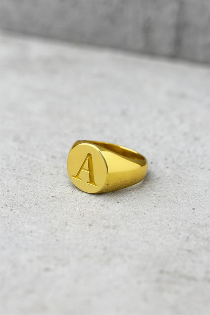 Anillo Sello Redondo 10k